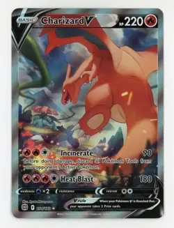 Charizard V - Pokemon 2022 Brilliant Stars #154 EX-MT+ / NM - Image 1