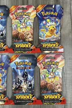 Pokemon TCG Scarlet & Violet Surging Sparks Sleeved Booster Packs 10x NEW - Image 3