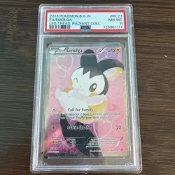 2013 POKEMON LEGENDARY TREASURES EMOLGA EX #RC23 RADIANT PSA 8 NM #114326524 - Image 1