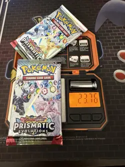 Heavy Pokemon Prismatic Evolution Pack 23.76 And 23.84!! Possible God Pack !U! - Image 1