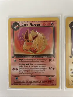 Pokemon TCG Team Rocket 1st Edition Lot - Dark Flareon, Jolteon, and Vaporeon - Image 2