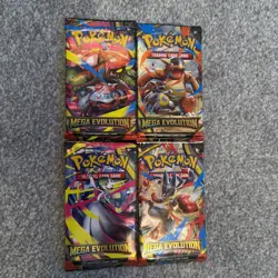 Pokemon TCG Mega Evolution Art Set 4 x Booster Packs SEALED Fast 📦 - Image 1