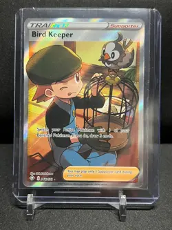 Bird Keeper 066/072 Full Art Ultra Rare Holo Pokemon 2021 Shining Fates NM - Image 1