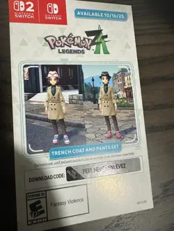 Pokemon Legends ZA trench coat and pants set code *Direct code sent message * - Image 1