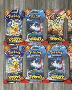 Pokemon TCG Scarlet & Violet Surging Sparks Sleeved Booster Packs 10x NEW - Image 2