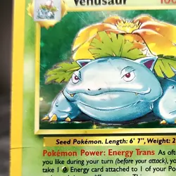 Venusaur 15/102 Base Set Holo Pokemon TCG WOTC HP Heavily Played Vintage⭐ - Image 2