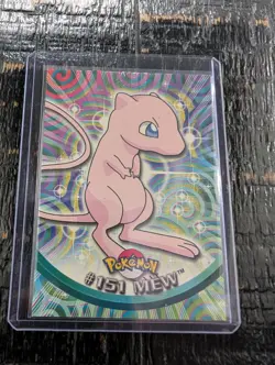 Pokemon 2000 Topps TV Animation Edition Series 3 Mew #151 Blue Logo - Image 1