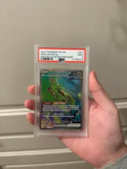 PSA 9 Mint IRON LEAVES EX 203 TEMPORAL FORCES SIR POKEMON TCG - Image 1