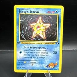 Misty’s Staryu 1st Edition Gym Challenge 92/132 WOTC Vintage Pokemon VLP - Image 1