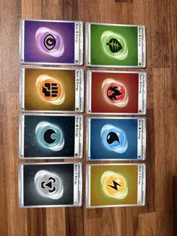 Set Of 8 Holo Energies From Pokemon 151 Scarlet and Violet - Image 1