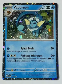 Pokemon TCG - Vaporeon - SVP 168 - 2025 S&V: Black Star Promo - Cosmo Holo - Image 2