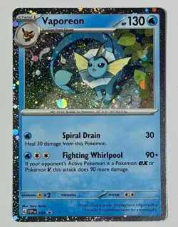 Pokemon TCG - Vaporeon - SVP 168 - 2025 S&V: Black Star Promo - Cosmo Holo - Image 5