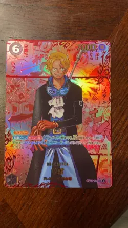 One Piece Card Sabo OP13-120 Super Comic SEC Red Paralle Japanese DHL OP13 Manga - Image 1