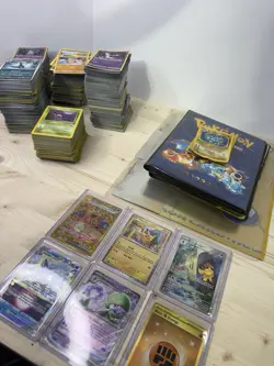 Pokemon Card Lot, Jumbos, Less Than 200 Vtg Non Holo. Mostly Modern Best In Pic - Image 1