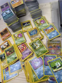 Pokemon Card Lot, Jumbos, Less Than 200 Vtg Non Holo. Mostly Modern Best In Pic - Image 2
