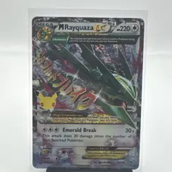 M Rayquaza EX 76/108 • 2015 Ultra Rare Holo Roaring Skies Pokemon Card • NM - Image 1