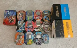 Pokemon Cards - Empty tins and bulk / deck boxes - Image 1