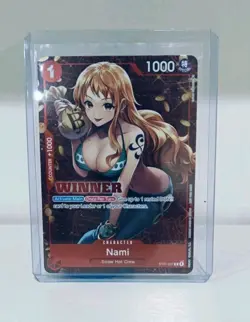 Nami Winner St01 007 One Piece Card Game Promo Nm - Image 1