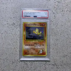 Blaine’s Moltres Japanese Gym 2 #146 Rare Holo Pokemon Card PSA 7 NM - Image 1