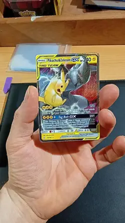 Pokemon Pikachu & Zekrom Tag Team GX Ultra Rare Card 33/181 Mint conditions - Image 2