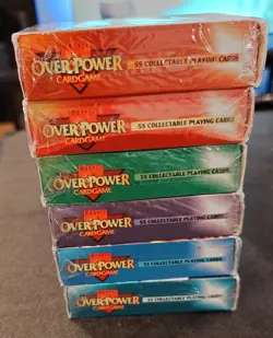 Vintage Marvel OverPower Cardgame 6 Sealed 55-Card Decks Lot CCG Mutants Unite - Image 4