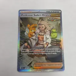 Pokemon TCG Professor Sada's Vitality Holo Card 256/182 Paradox Rift - Image 1