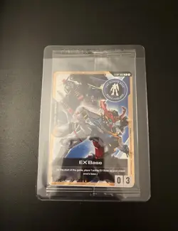 Gundam EXBP-003 EX Base Promo Card | 2025 World Tour USA Exclusive | Mint Bandai - Image 1
