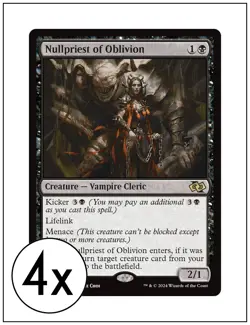 4x Nullpriest of Oblivion, Foundations Jumpstart, Magic MTG NM - Image 1