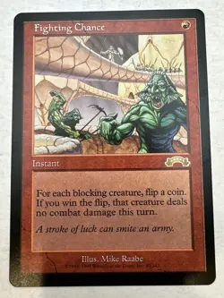 MTG * Fighting Chance NM Never Played Exodus SellbyCyn - Image 1