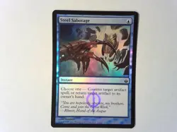 Foil Steel Sabotage Mirrodin Besieged - Magic the Gathering Mtg - Blue - Image 1