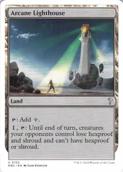 MTG Arcane Lighthouse (White Border) (102) | NM | Mystery Booster 2 {MB2} - Image 1
