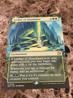 LEYLINE OF ABUNDANCE Magic the Gathering MTG Wilds of Eldraine Showcase - Image 1