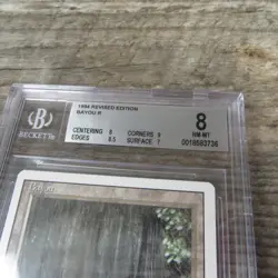 Magic The Gathering MTG Bayou Dual Land Revised 1994 BGS 8 NM Graded Rare - Image 2