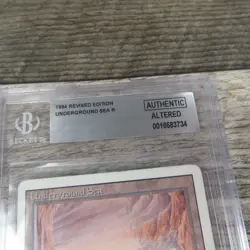 Magic The Gathering MTG Underground Sea Dual Land Revised BGS Authentic Altered - Image 2