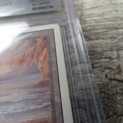 Magic The Gathering MTG Underground Sea Dual Land Revised BGS Authentic Altered - Image 4