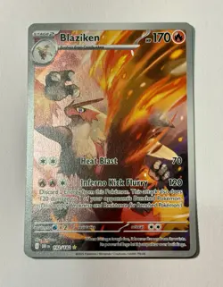 Pokemon TCG Blaziken 192/182 Sv10: Destined Rivals Holo Scarlet Violet Mint - Image 1