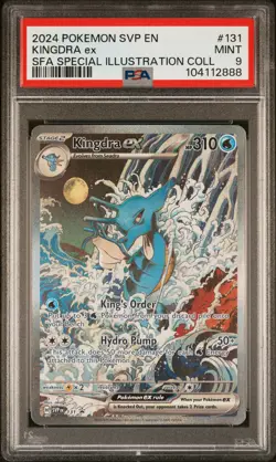 2024 POKEMON SVP EN-SV BLACK STAR PROMO #131 KINGDRA EX PSA 9 - Image 1