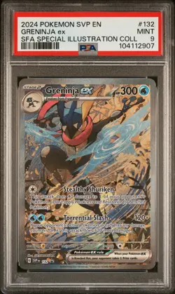 2024 POKEMON SVP EN-SV BLACK STAR PROMO #132 GRENINJA EX PSA 9 - Image 1