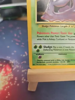 Pokemon TCG Muk 13/62 Holo Rare Fossil Set WOTC 1999 MP Vintage - Image 5