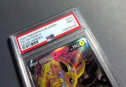 2021 Pokemon Korean tcg Sword & Shield Jolteon V #079 eevee heroes - PSA 9 - Image 5