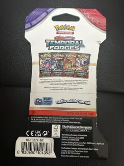 Pokemon TCG: Scarlet & Violet Temporal Forces Sleeved Booster Pack New/Sealed - Image 2