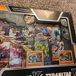 Pokemon TCG Lucario V & Tyranitar V Collector's Box - 14 Packs 820650856716 - Image 3