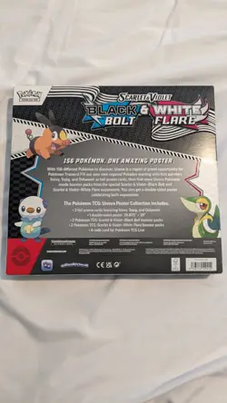 Pokemon TCG SV10.5 Black Bolt & White Flare Unova Poster Collection Box Sealed - Image 3