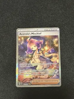 Pokemon Mega Evolution Acerola's Mischief Secret Illustration Rare, #183/132 - Image 1
