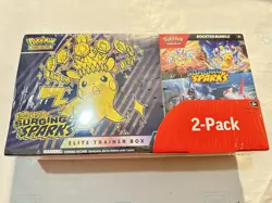 Pokemon Surging Sparks Elite Trainer Box and Booster Bundle Costco, 2pk Lot Of 2 - Image 2