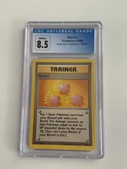 Revive 89/102 CGC 8.5 Mint Pokemon 1999 Base Set Unlimited Trainer - Image 1