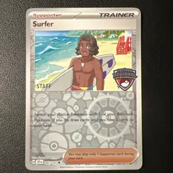 Pokemon TCG: Surfer 187/191 - STAFF Stamped - Regional Championship Promo x1 SSP - Image 1