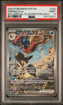 2024 POKEMON SVP EN-SV BLACK STAR PROMO #132 GRENINJA EX PSA 9 - Image 1