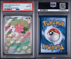 Shaymin 185/182 Pokemon Sv10: Destined Rivals Illustration Rare 2025 PSA 8 - Image 3