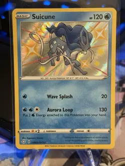 Pokemon TCG Suicune Holo Rare Shining Fates Baby Shiny Vault SV022/SV122 - Image 1